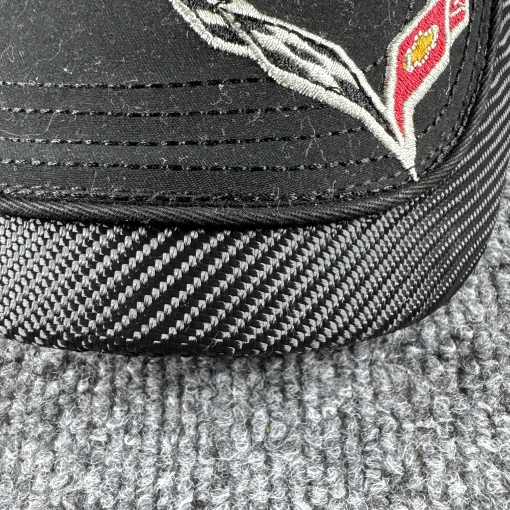 C7 Corvette Z06 Supercharged Black Hat with Carbon Accent Bill - Picture 3 of 9